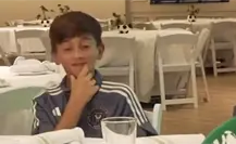 Así reaccionó Thiago Messi cuando uno de sus compañeros dijo que le va al Madrid Así reaccionó Thiago Messi cuando uno de sus compañeros dijo que le va al Madrid
