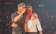 Checo Pérez sorprende en el concierto de Enrique Iglesias en Guadalajara Checo Pérez sorprende en el concierto de Enrique Iglesias en Guadalajara