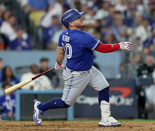 Alejandro Kirk, el mexicano que brilla con Toronto Blue Jays en la Serie Mundial (Photo by Patrick Smith/Getty Images) Alejandro Kirk, el mexicano que brilla con Toronto Blue Jays en la Serie Mundial (Photo by Patrick Smith/Getty Images)