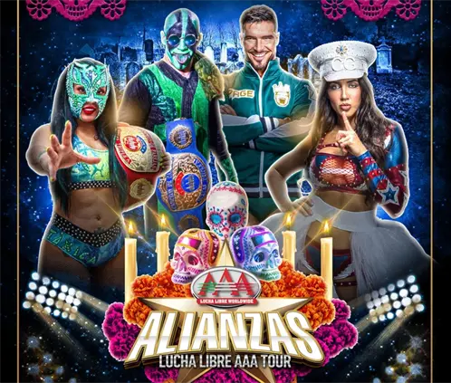 Ethan Paige y Chelsea Green serán dos de las Superestrellas que se sumarán a Lucha Libre AAA para el Día de los Muertos en Monterrey. @luchalibreaaa Ethan Paige y Chelsea Green serán dos de las Superestrellas que se sumarán a Lucha Libre AAA para el Día de los Muertos en Monterrey. @luchalibreaaa