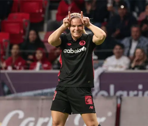Eugénie Le Sommer y su golazo a Puebla (Toluca Femenil