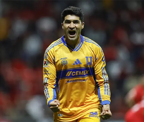 Nico Ibáñez podría tener una última oportunidad con Tigres ante San Luis, tras sumar tres juegos sin aparecer. Getty Images