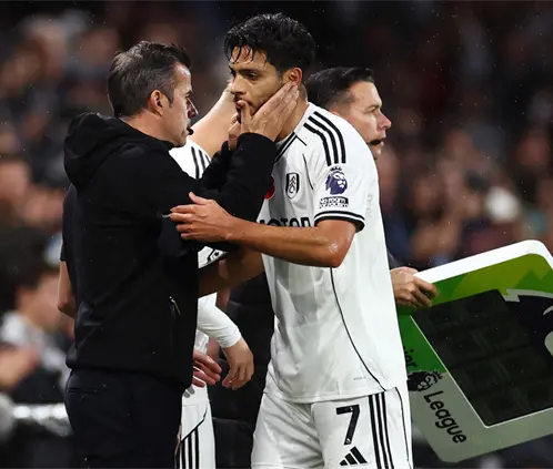 Raúl Jiménez jugó 58 minutos en la derrota del Fulham ante el Everton. Getty Images Raúl Jiménez jugó 58 minutos en la derrota del Fulham ante el Everton. Getty Images