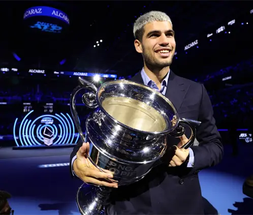 El español Carlos Alcaraz se alzó este año con los Grand Slams de Roland Garros y el US Open (Getty Images)
