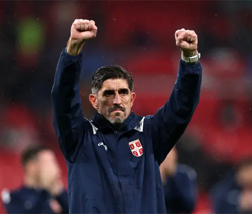 La Selección de Serbia mantendrá a Veljko Paunovic hasta el 2030 pese a que no pudo calificar al Mundial. Getty Images La Selección de Serbia mantendrá a Veljko Paunovic hasta el 2030 pese a que no pudo calificar al Mundial. Getty Images
