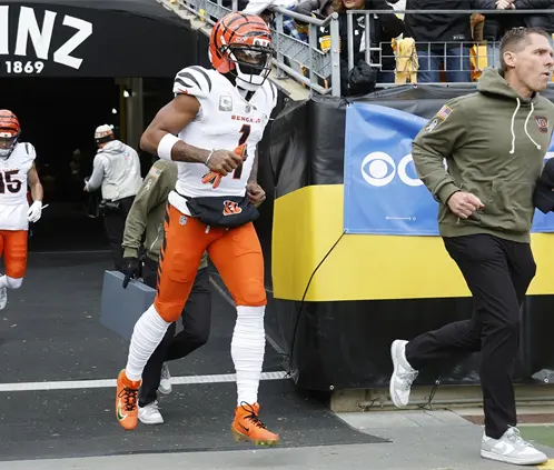 Ja’Marr Chase suspendido y polémica total: la NFL estalla por un video. (Photo by Justin K. Aller/Getty Images)