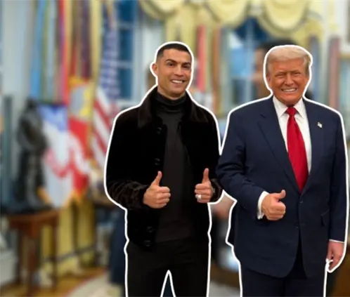 (@Complex)  Cristiano Ronaldo se toma fotografía con Donald Trump en su visita a la Casa Blanca