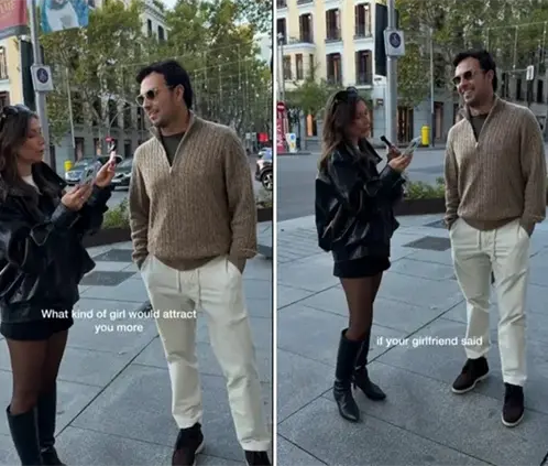 Tiktoker entrevistó a Checo Pérez en Madrid sin reconocerlo Tiktoker entrevistó a Checo Pérez en Madrid sin reconocerlo