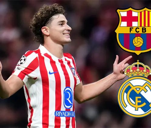 ¿Barcelona o Real Madrid? Destapan el posible destino de Julián Álvarez (Photo by Aitor Alcalde/Getty Images).