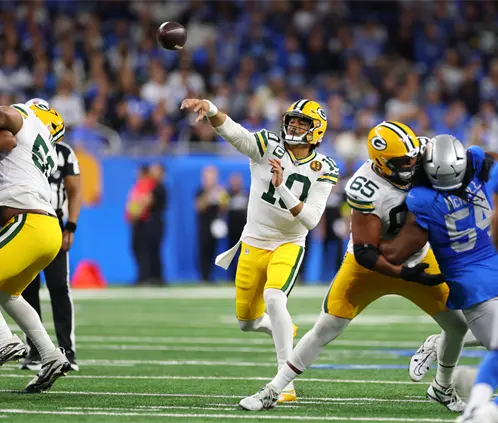Lions vs Packers en el inicio de Thanksgiving de la NFL Lions vs Packers en el inicio de Thanksgiving de la NFL