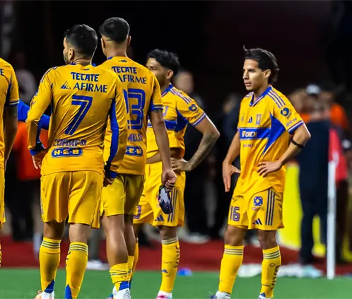 Tigres cayó 3-0 ante Tijuana en la ida de los cuartos de final ante los Xolos de Tijuana.Crédito: (Francisco Vega/Getty Images) Tigres cayó 3-0 ante Tijuana en la ida de los cuartos de final ante los Xolos de Tijuana.Crédito: (Francisco Vega/Getty Images)