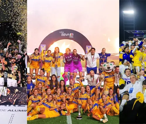 Fuerza Regia, Tigres Femenil y Auténticos Tigres se coronaron campeones en noviembre. @PostaDeportes