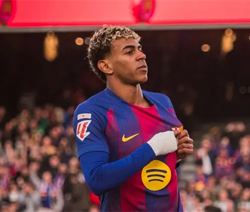 VIDEO | El primer gol de Lamine Yamal en el Spotify Camp Nou de Barcelona (Foto: @FCBarcelona (X))