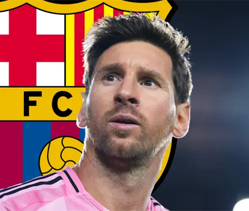 Toda una afición que sigue soñando con ver a Messi en el Barcelona.Crédito: