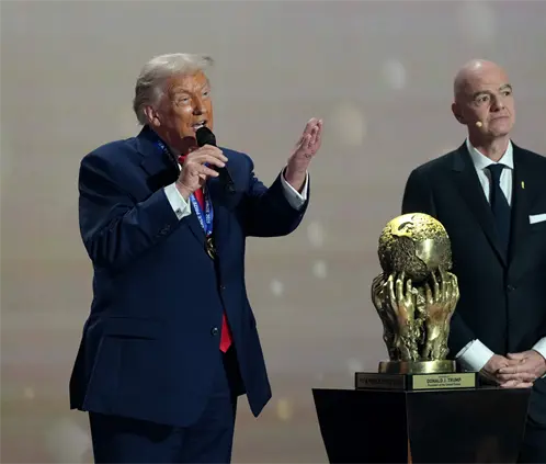 Donald Trump destacó el apoyo de los gobiernos de Canadá y México para la formación del Mundial de 2026. Getty Images Donald Trump destacó el apoyo de los gobiernos de Canadá y México para la formación del Mundial de 2026. Getty Images