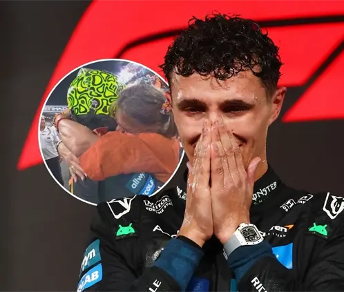 Lando Norris llora con su mamá tras ganar la F1: Estoy muy orgulloso (Photo by Clive Rose/Getty Images) Lando Norris llora con su mamá tras ganar la F1: Estoy muy orgulloso (Photo by Clive Rose/Getty Images)