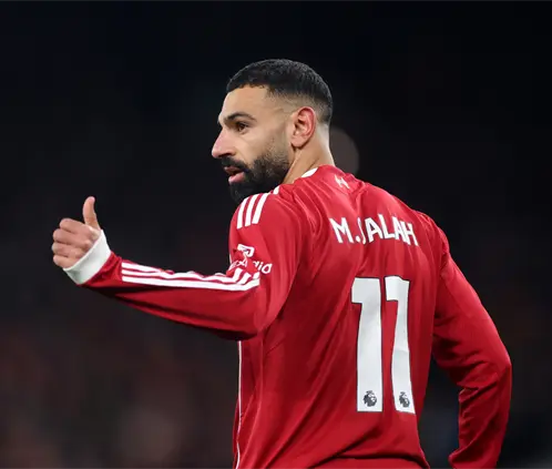 Mohamed Salah señaló su mala relación con el entrenador Arne Slot como el motivo de su posible salida del Liverpool. Getty Images