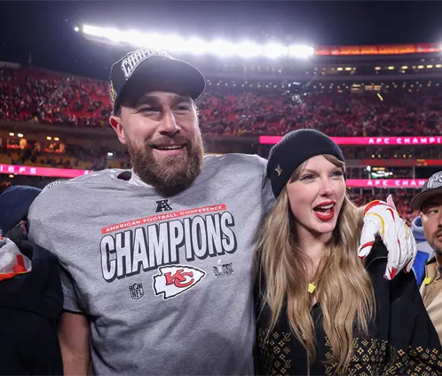 La boda de Taylor Swift y Travis Kelce coincidirá con cuatro juegos del Mundial de 2026. Getty Images