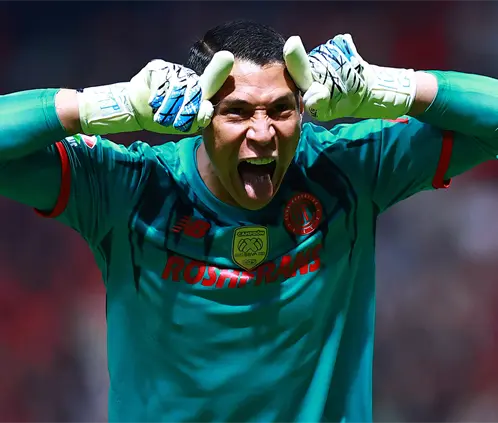 Hugo González definió la Final de Ida entre Toluca y Tigres con su error. Getty Images Hugo González definió la Final de Ida entre Toluca y Tigres con su error. Getty Images