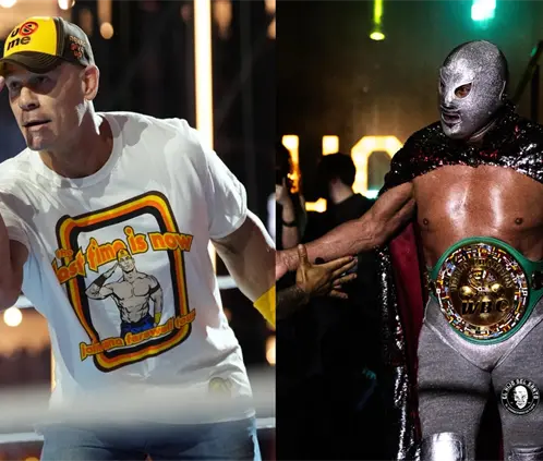 John Cena y el Hijo del Santo tendrán su última lucha el mismo día y casi a la misma hora. @WWE y @ElHijodelSanto John Cena y el Hijo del Santo tendrán su última lucha el mismo día y casi a la misma hora. @WWE y @ElHijodelSanto