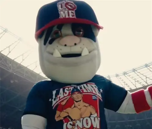 Monty, mascota de los Rayados, protagonizó uno de los miles de videos de homenaje a John Cena. @Rayados Monty, mascota de los Rayados, protagonizó uno de los miles de videos de homenaje a John Cena. @Rayados