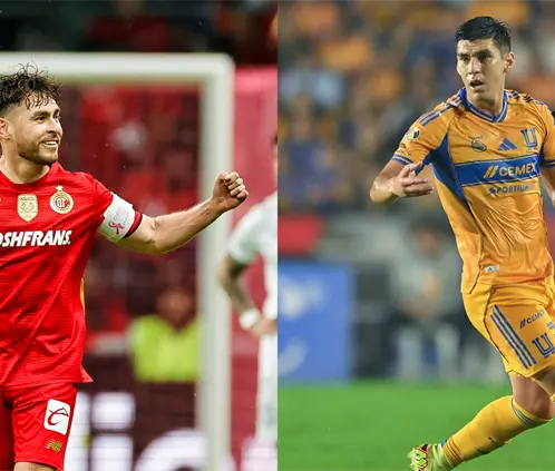 Jesús Angulo de Toluca busca ganar su segundo título de la Liga MX, mientras que Jesús Angulo de Tigres va por el cuarto. Getty Images Jesús Angulo de Toluca busca ganar su segundo título de la Liga MX, mientras que Jesús Angulo de Tigres va por el cuarto. Getty Images