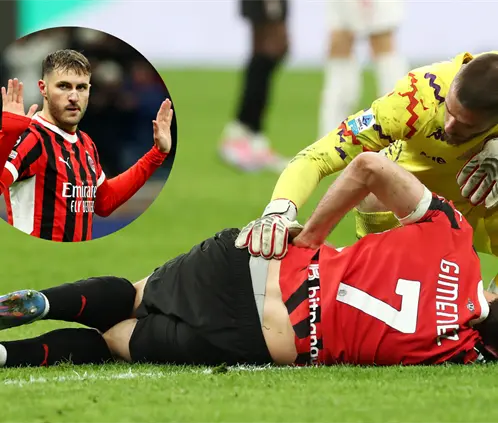 Así ha sido el año para Santi Giménez entre lesiones y falta de gol en la Serie A de Italia. (Photo by Marco Luzzani/Getty Images). Así ha sido el año para Santi Giménez entre lesiones y falta de gol en la Serie A de Italia. (Photo by Marco Luzzani/Getty Images).